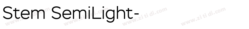 Stem SemiLight字体转换